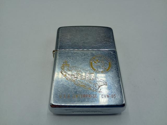 #14 - VINTAGE 1990 Zippo Lighter U.S.S. ENTERPRISE CVN-65 Aircraft Carrier